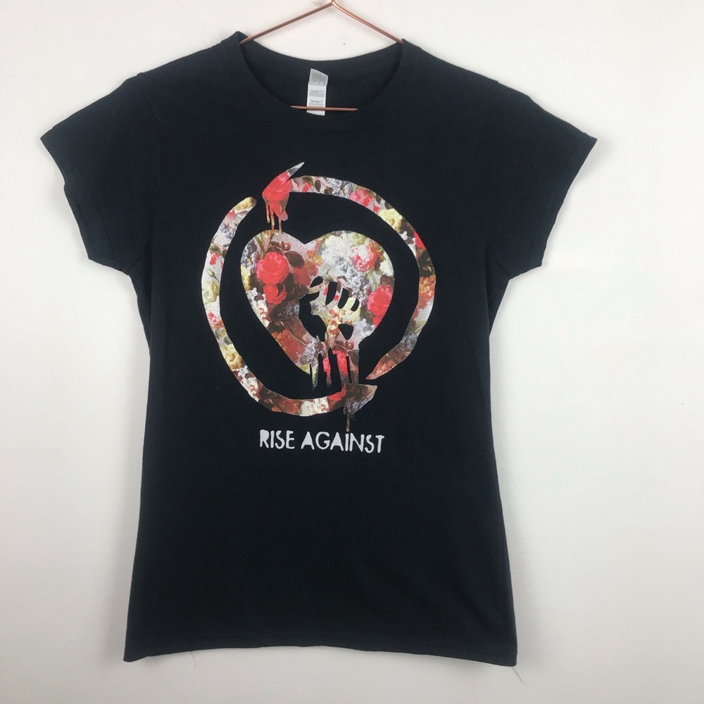 Rise Against Hanes Soft Style Band Tee Small